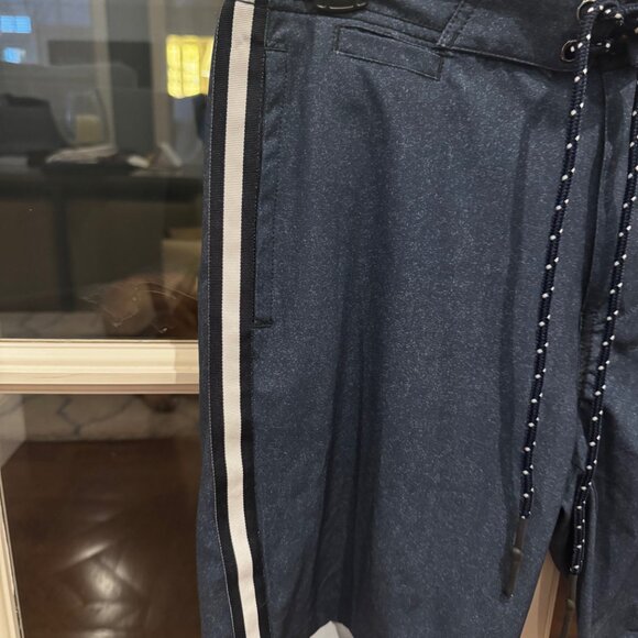 Surfside Supply Navy Boardshort w Track Stripe - Men's S - Picture 3 of 4